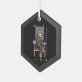Card King Ornament Aus Glas (Vorderseite Links)