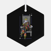 Card King Ornament Aus Glas (Rückseite)