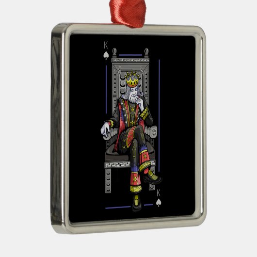 Card King Ornament Aus Metall (Rechts)