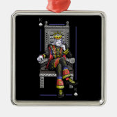 Card King Ornament Aus Metall (Vorne)
