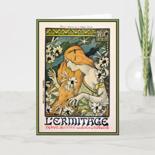 Card: L'Ermitage - Art Nouveau - Custom Feiertagskarte