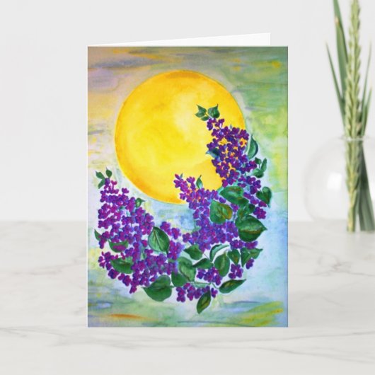 Card Lilacs in der Sommersonne Karte (Vorderseite)