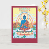 CARD Medicine Buddha - mit Erläuterung und Mantra Karte (Gelbe Blume)