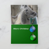 Card Merry Xmas aus Australien Koala Feiertagskarte (Innenseite)