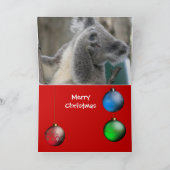 Card Merry Xmas aus Australien Koala Feiertagskarte (Innenseite)