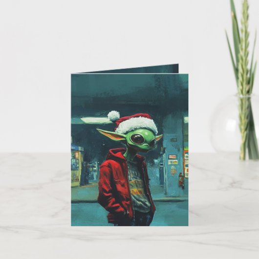 Card Natal Alien Einladung (Vorderseite)