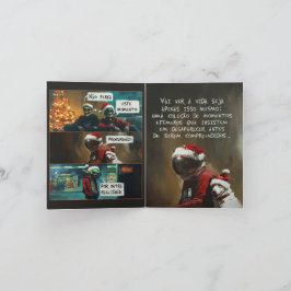 Card Natal Astronauta Einladung