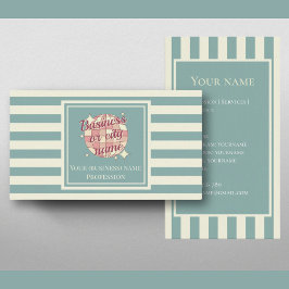 Card nautische Streifen Stadt Firmenname Visitenkarte