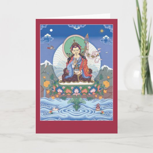 CARD Padmasambhava / Guru Rinpoche - mit Mantra Karte (Vorderseite)