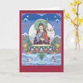 CARD Padmasambhava / Guru Rinpoche - mit Mantra Karte (Gelbe Blume)