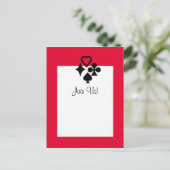 Card-Party Einladungspostkarte (Stehend Vorderseite)