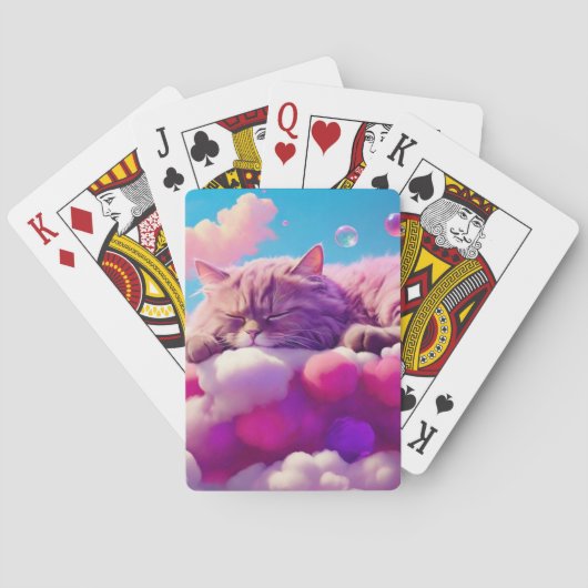 Card-Poker für Katzen-Liebhaber Spielkarten (Rückseite)