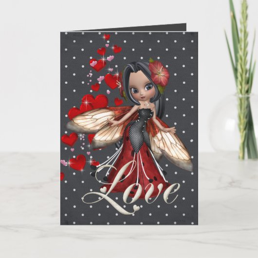 Card Red Liebe Fairy Karte (Vorderseite)