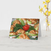 Card, "Sandwich-Halbmond # 2" Karte (Gelbe Blume)