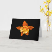 Card, Scarlet and Red Columbine Blossom # 2646 Karte (Gelbe Blume)