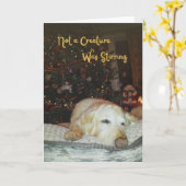 Card schlafender Hund, keine Kreatur war Stiring Karte (Gelbe Blume)