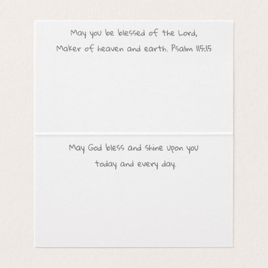 Card Set Gesegnetes Pferd von Sherry Jarvis (Innenseite Aufgefaltet)