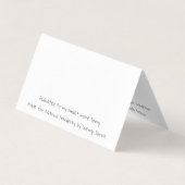 Card Set Gesegnetes Pferd von Sherry Jarvis (Rückseite)