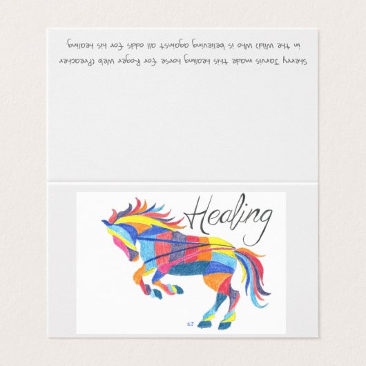 Card Set Heilpferd von Sherry Jarvis (Außenseite Aufgefaltet)