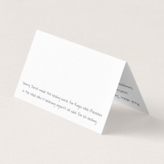 Card Set Heilpferd von Sherry Jarvis (Rückseite)