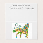 Card Set Sonnenblumen Joy Horse by Sherry Jarvis (Außenseite Aufgefaltet)