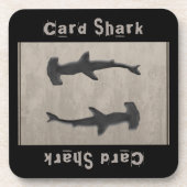 Card Shark Gray Getränkeuntersetzer (Vorderseite)