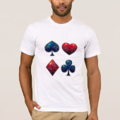 Card Shark Poker Gambler T-Shirt (Vorderseite)