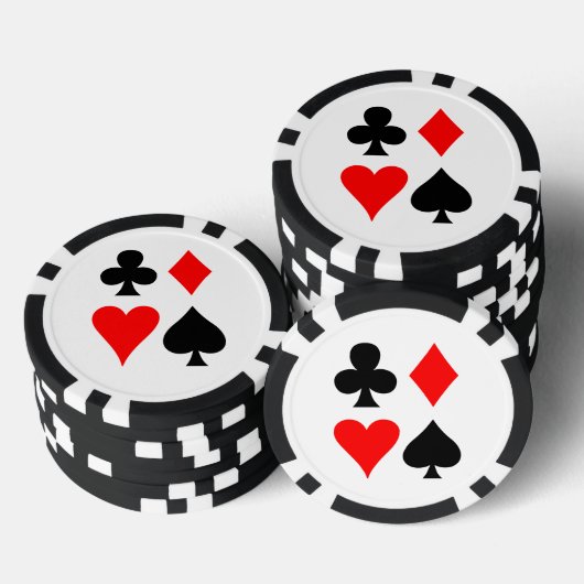 Card Suits Design Poker Chips (Stapel)