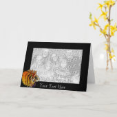 Card Template - Lionfish Border Karte (Gelbe Blume)