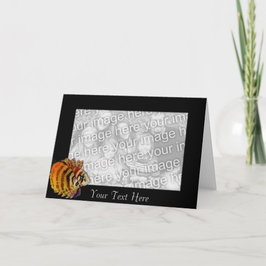 Card Template - Lionfish Border Karte (Vorderseite)