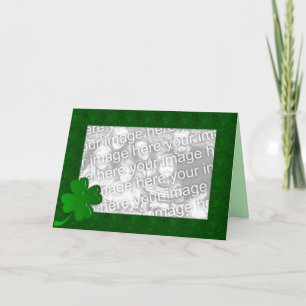 Card Template - Luck of the Irish Shamrock Karte