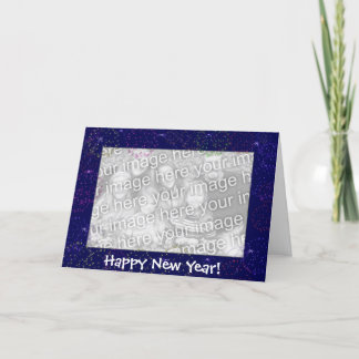 Card Template - New Year Fireworks Feiertagskarte