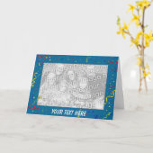 Card Template - Party Time! Karte (Gelbe Blume)