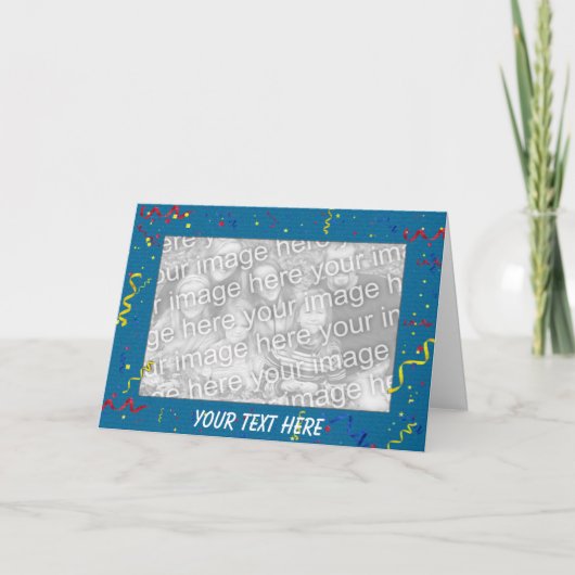 Card Template - Party Time! Karte (Vorderseite)