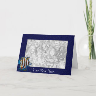 Card Template - Saltwater Butterfly Fish Karte