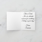 CARD, the last card you'll ever buy! Karte (Innenseite)