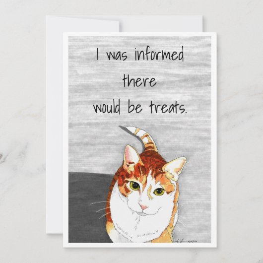 Card: Treats for Hobbes Feiertagskarte (Vorderseite)