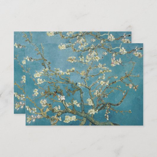 Card Vincent van Gogh Almond Blossom (Vorne/Hinten)