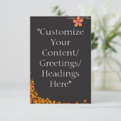 Card Vorlagen/ Grußvorlage - Personalisieren Sie e Dankeskarte (Stehend Vorderseite)