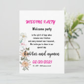 CARD WEDDING EINFACHE EINLADUNG (Stehend Vorderseite)