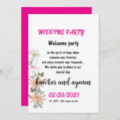 CARD WEDDING EINFACHE EINLADUNG (Vorne/Hinten)