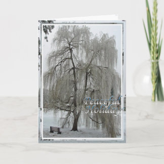 Card, Weihnachten, Neujahr - Friedliche Feiertage Feiertagskarte