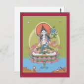 CARD White Tara Postkarte (Vorne/Hinten)