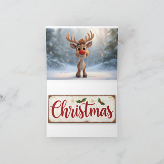 card with christmas writing and christmas images dankeskarte