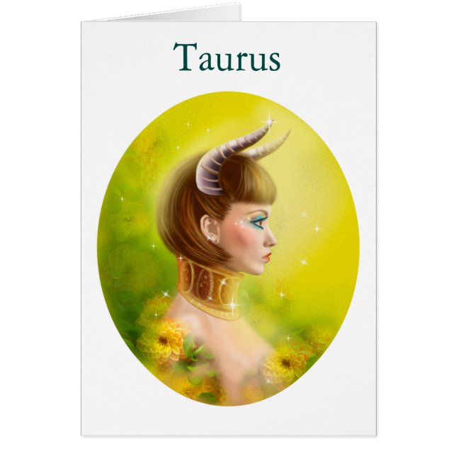 Card Zodiac - Fantasy Taurus (Vorne)
