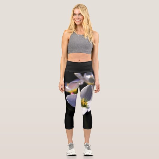 Cardamine Pratensis Blume lecapa Capri Leggings (Vorderseite)