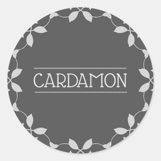 Cardamon Spice Jar Stickers (Vorderseite)