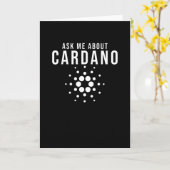 Cardano ADA Kryptowährung Karte (Gelbe Blume)