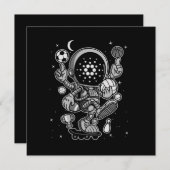 Cardano Coin-Crypto Astronaut Ankündigung (Vorne/Hinten)