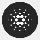 Cardano Design Runder Aufkleber (Vorderseite)